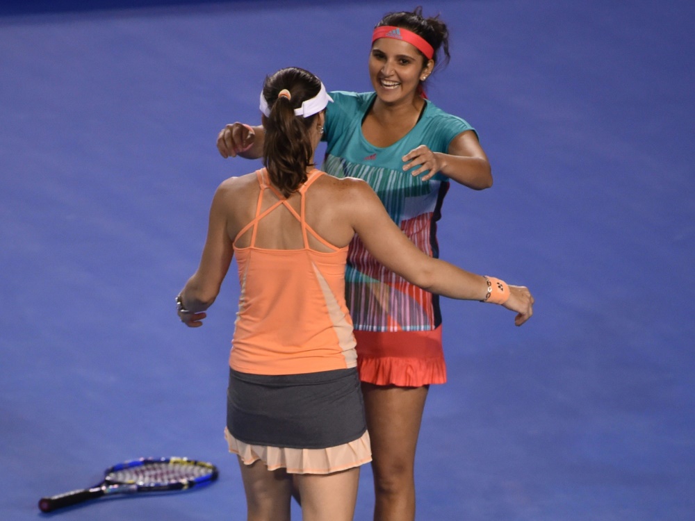 Martina Hingis (l.) und Sania Mirza siegen in Melbourne