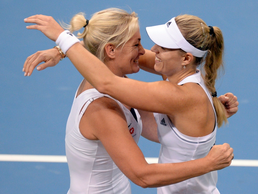 Barbara Rittner (l.) glaubt an Angelique Kerber