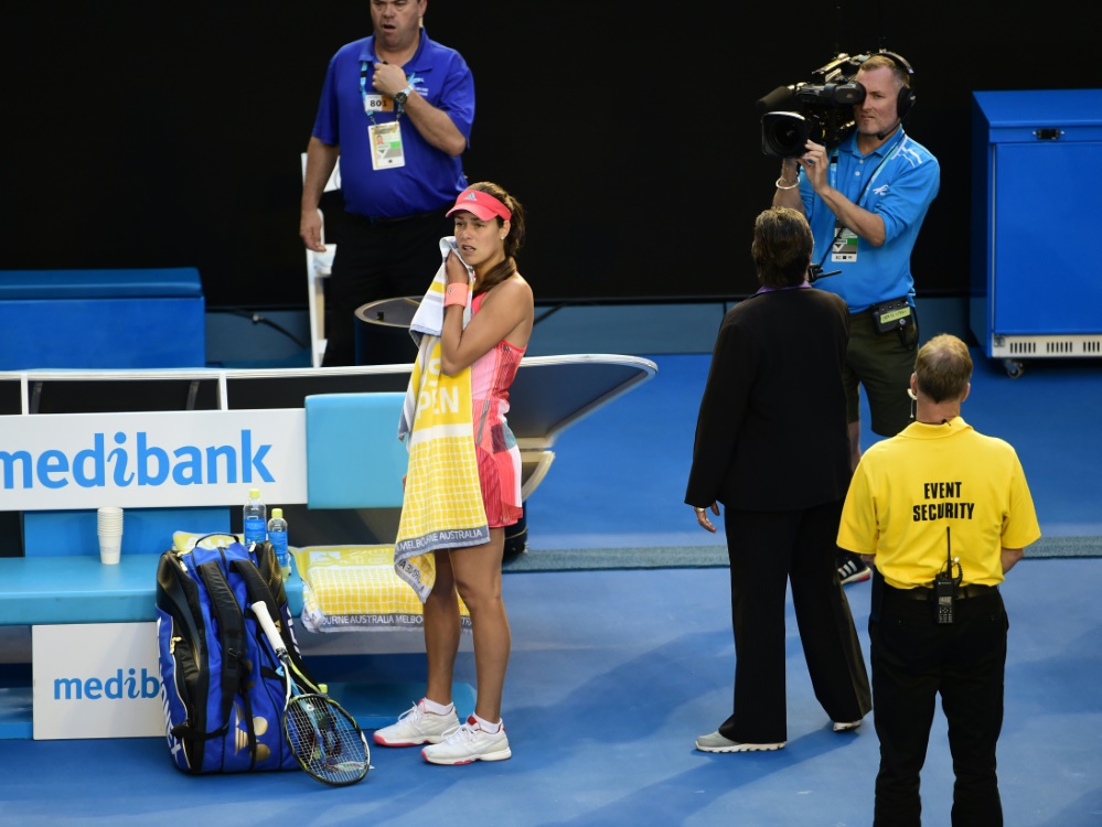 Schrecksekunde für Tennisspielerin Ana Ivanovic