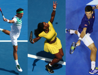 Video: Highlights von Federer, Serena & Djokovic