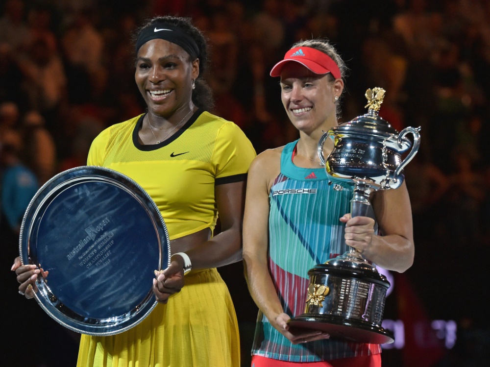 Kerber (r.) ist Weltranglistenzweite hinter Williams