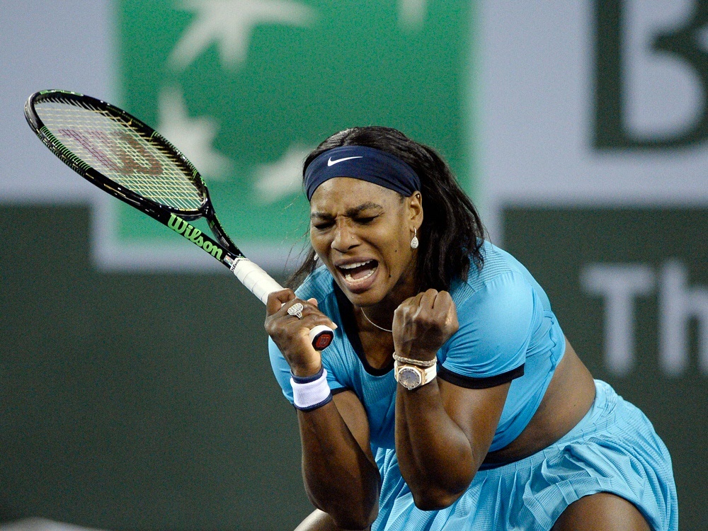 Erleichterung und Freude bei Serena Williams