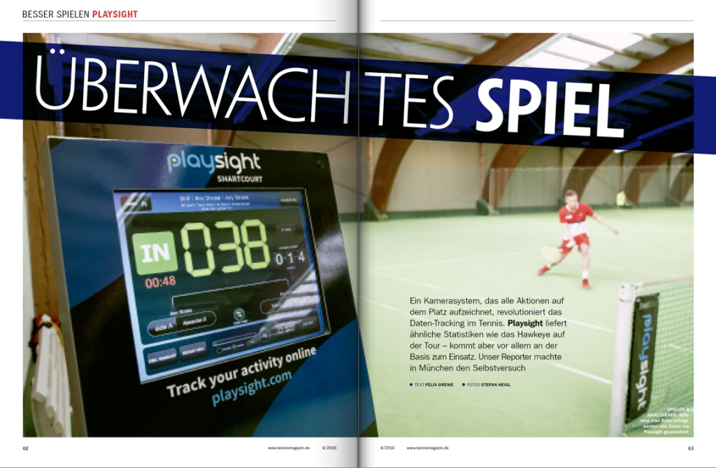 tennis MAGAZIN 4/2016: Der elektronische Tenniscourt