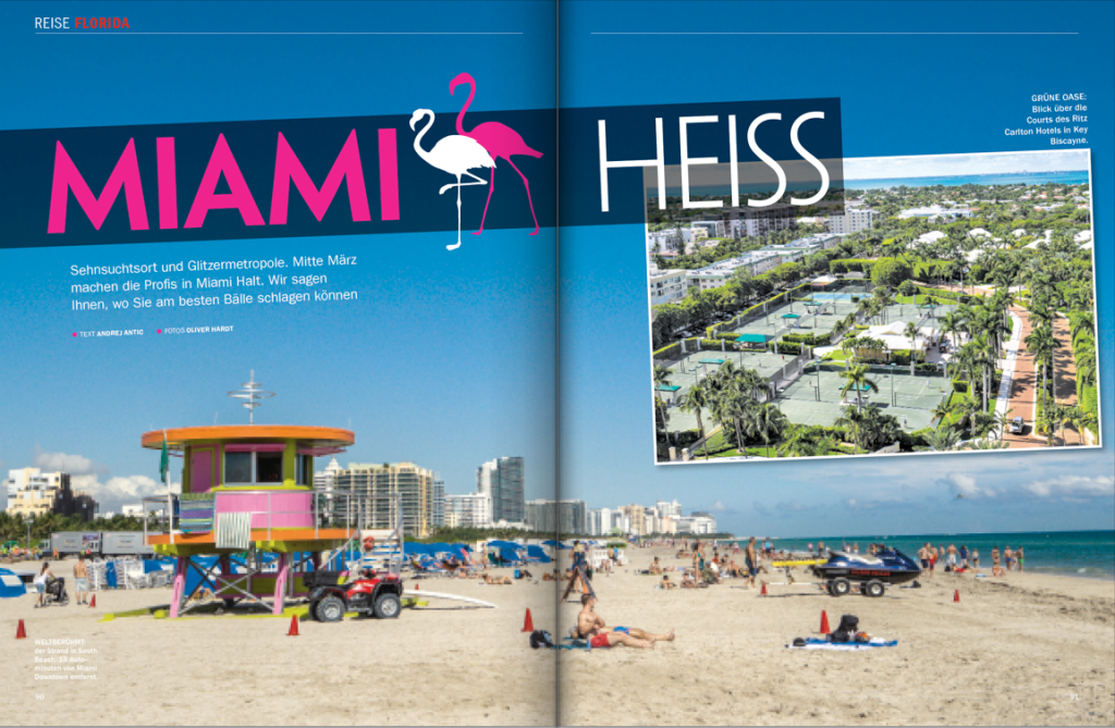 Tennis Magazin 4/2016: Reisereportage Miami