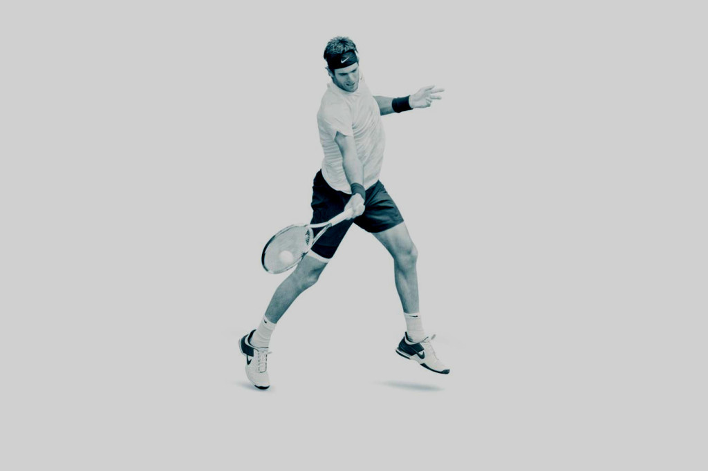 die Vorhand von Juan Martin del Potro
