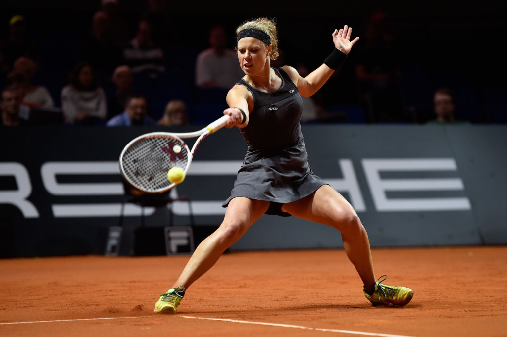 Laura Siegemund beim Porsche Tennis Grand Prix 2016