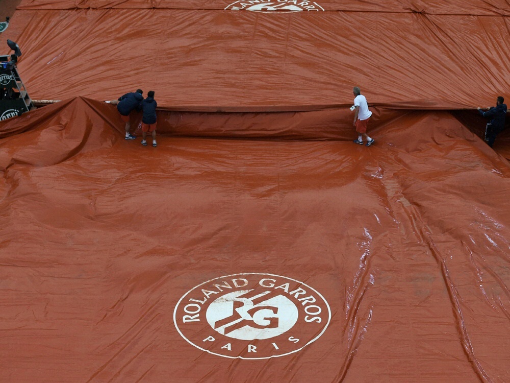 Erneute Regenpause bei den French Open