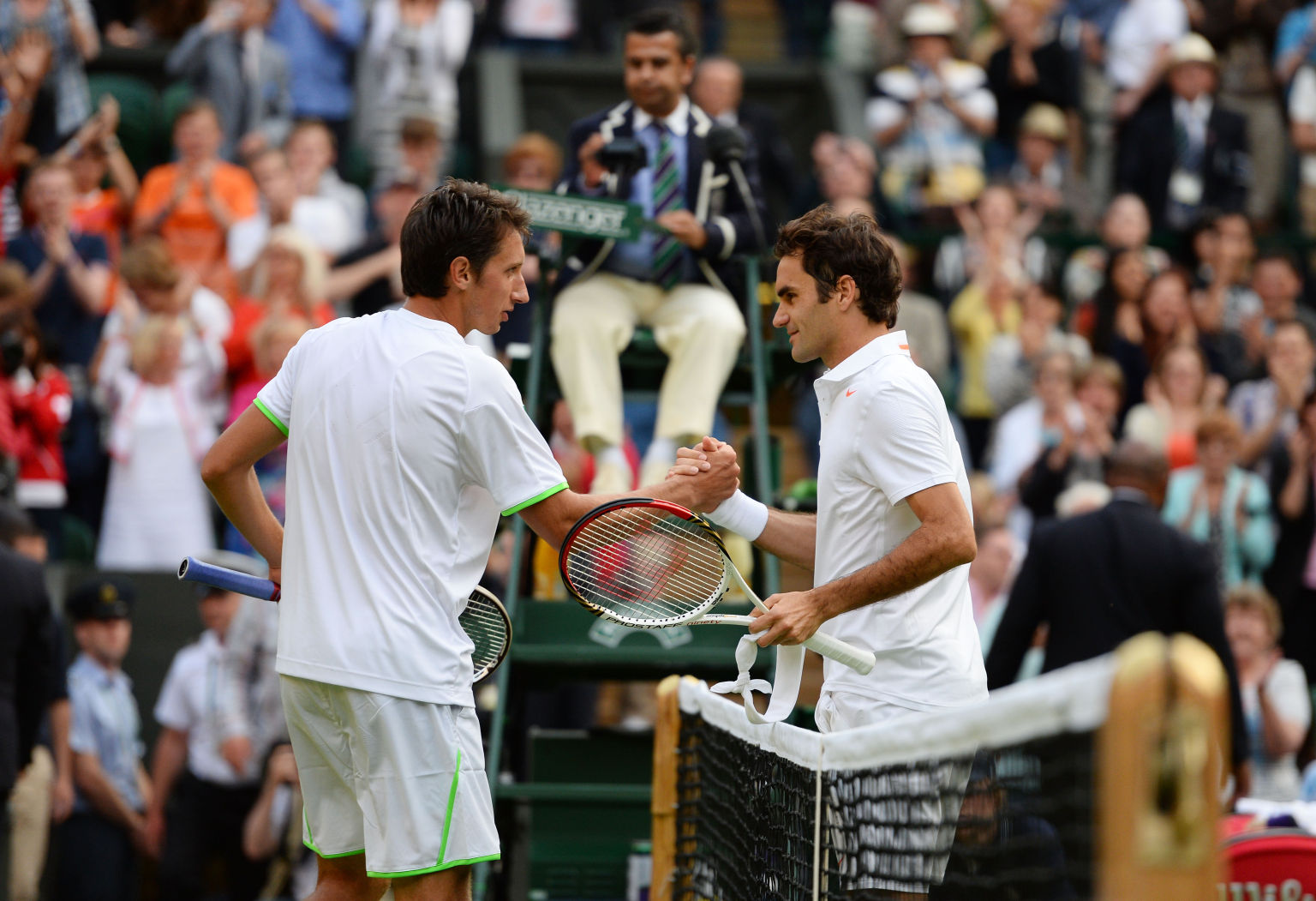 Eine seiner bittersten Niederlagen im All England Club. 2012 in der zweiten Runde gegen den Ukrainer Stakhovsky.