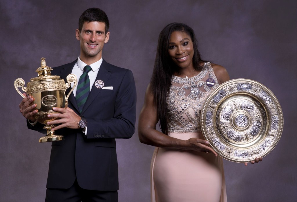 Titelverteidiger und Topfavoriten in Wimbledon 2016: Novak Djokovic und Serena Williams.