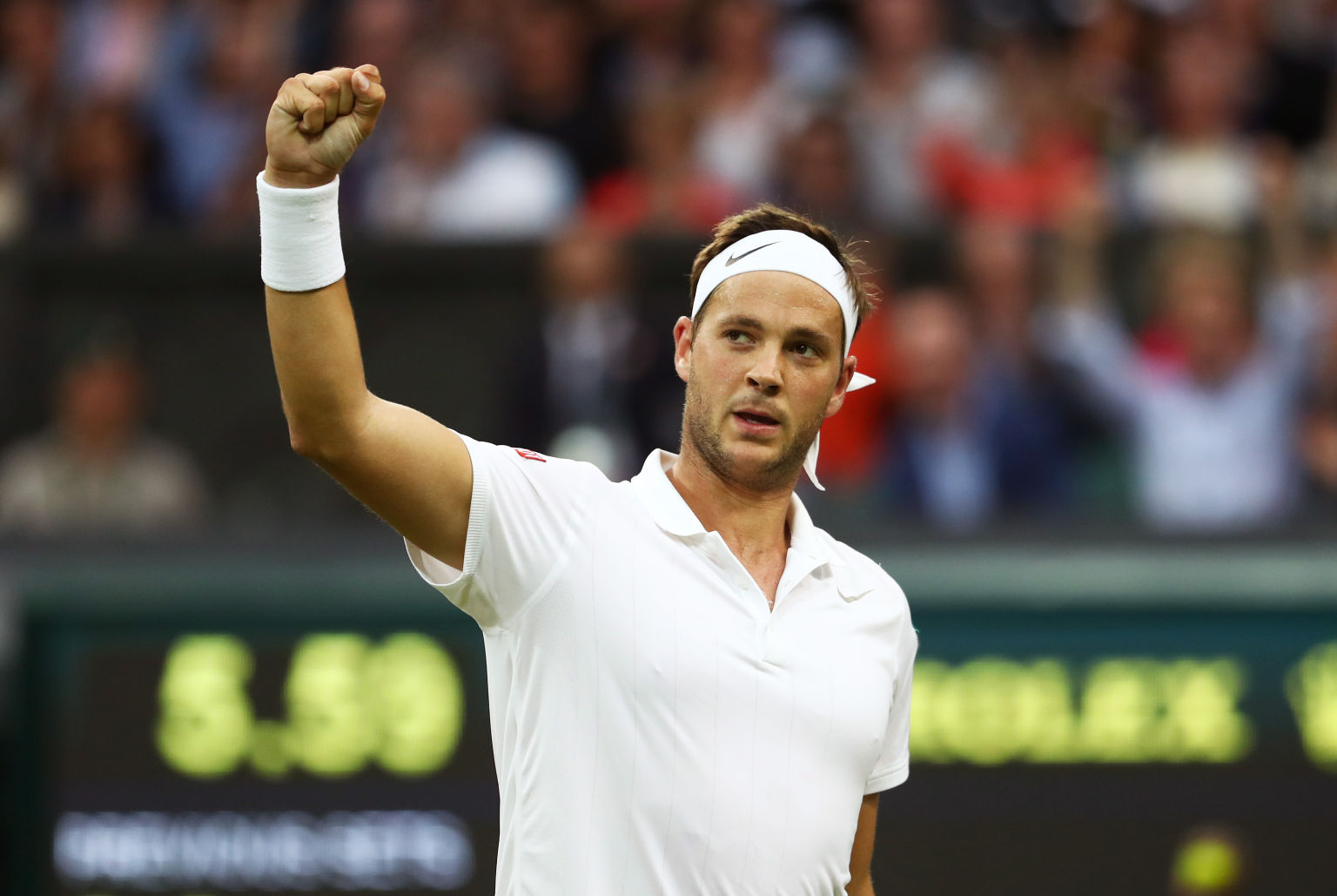 Marcus Willis spielte sich in die Herzen der Zuschauer. Vor 15.000 Zuschauern auf dem Centre Court gegen Roger Federer.