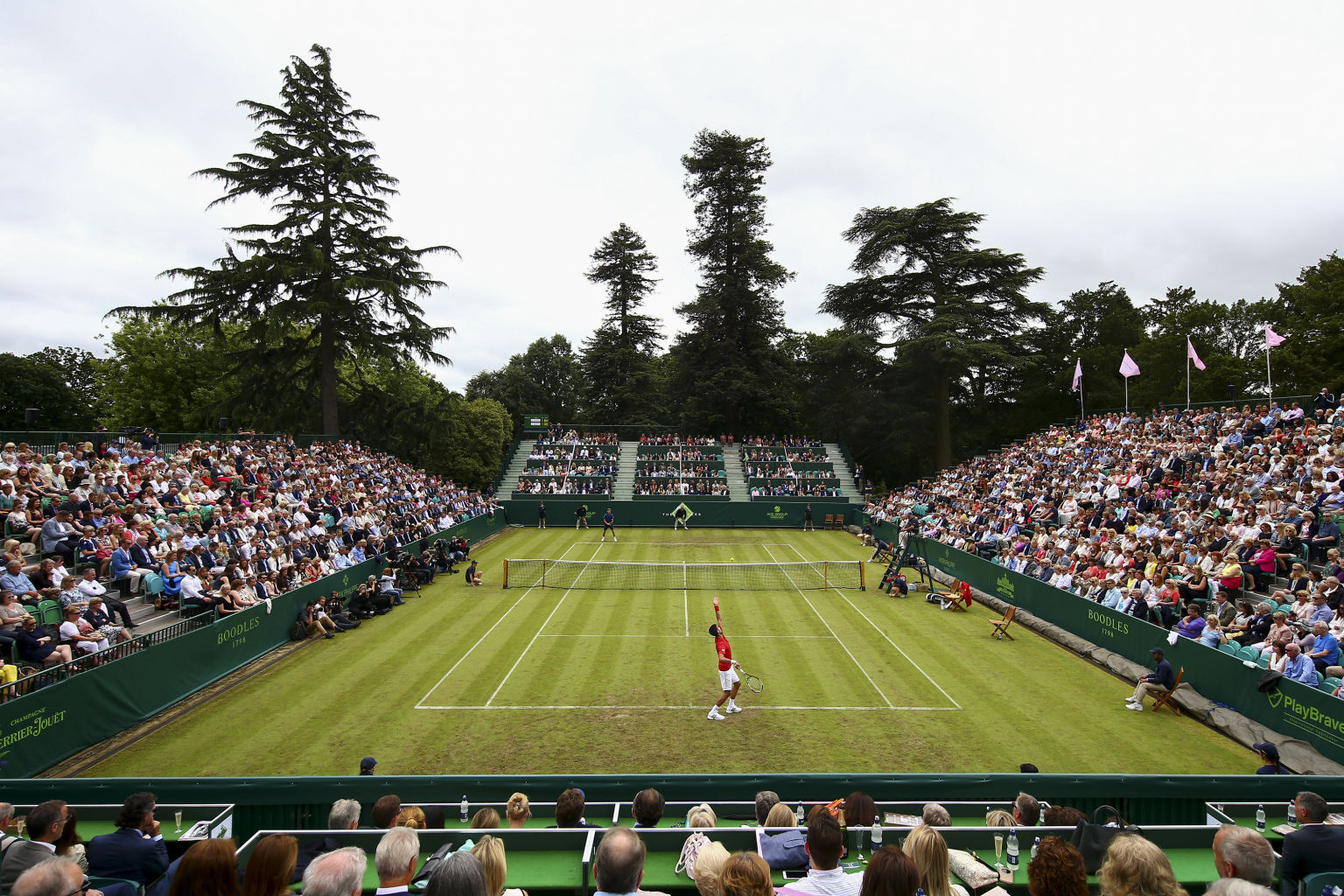 Der Centre Court von "The Boodles" im Stoke Park.