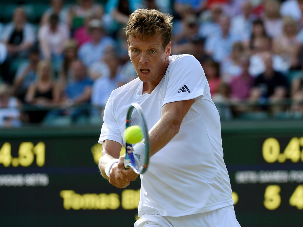 Tomas Berdych in Wimledon im Halbfinale