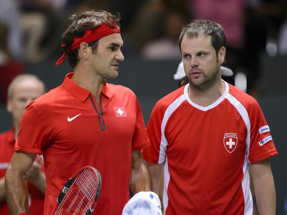 Severin Lüthi (r.) ist von Federer beeindruckt