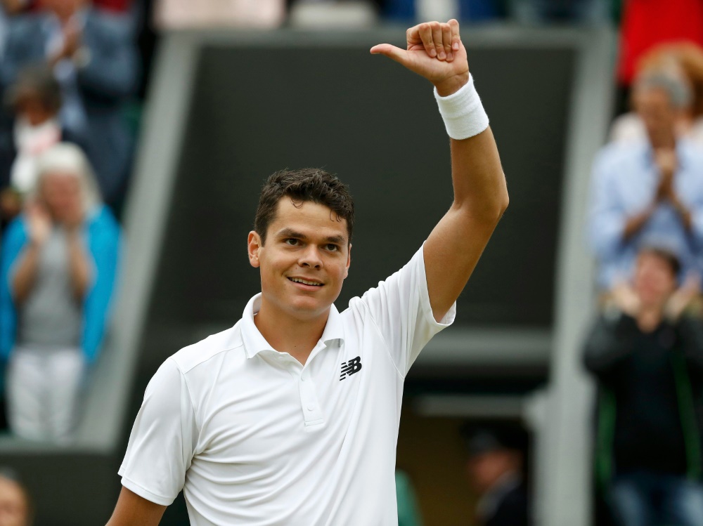 Milos Raonic steht im Halbfinale von Wimbledon