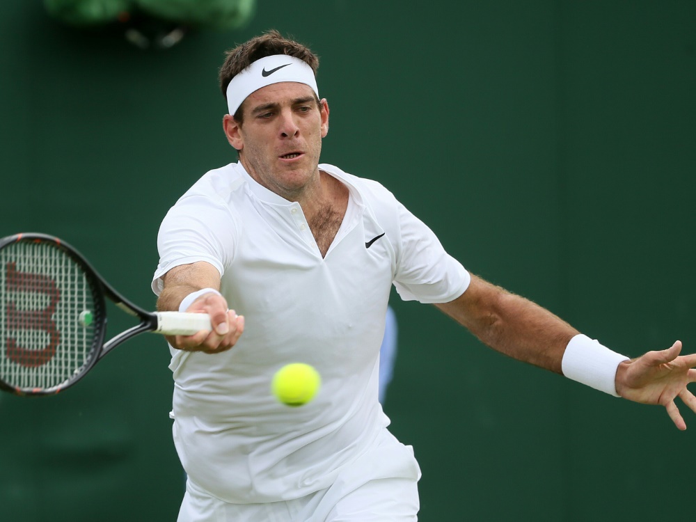 Juan Martin del Potro schlägt Stan Wawrinka in Wimbledon