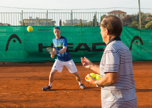 Bob Brett Tennis in San Remo  - Bob Brett School of Tennis  -  -  Solaro Tennis Club - San Remo -  - Italien  - 24 July 2016.  © Juergen Hasenkopf