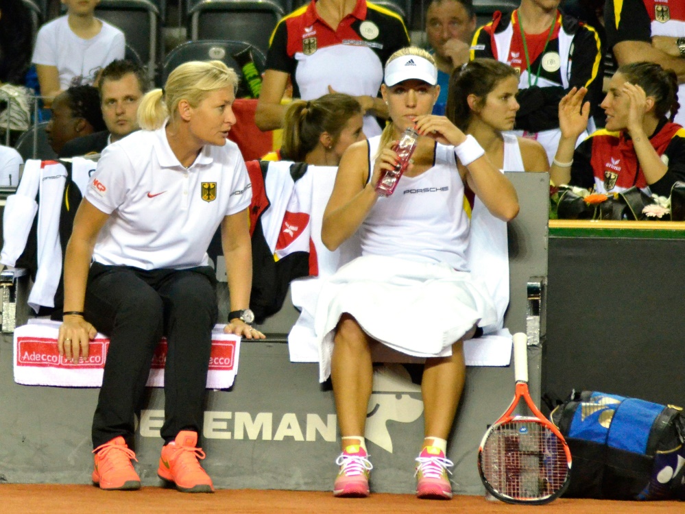 Barbara Rittner (l.) glaubt an Angelique Kerber (r.)