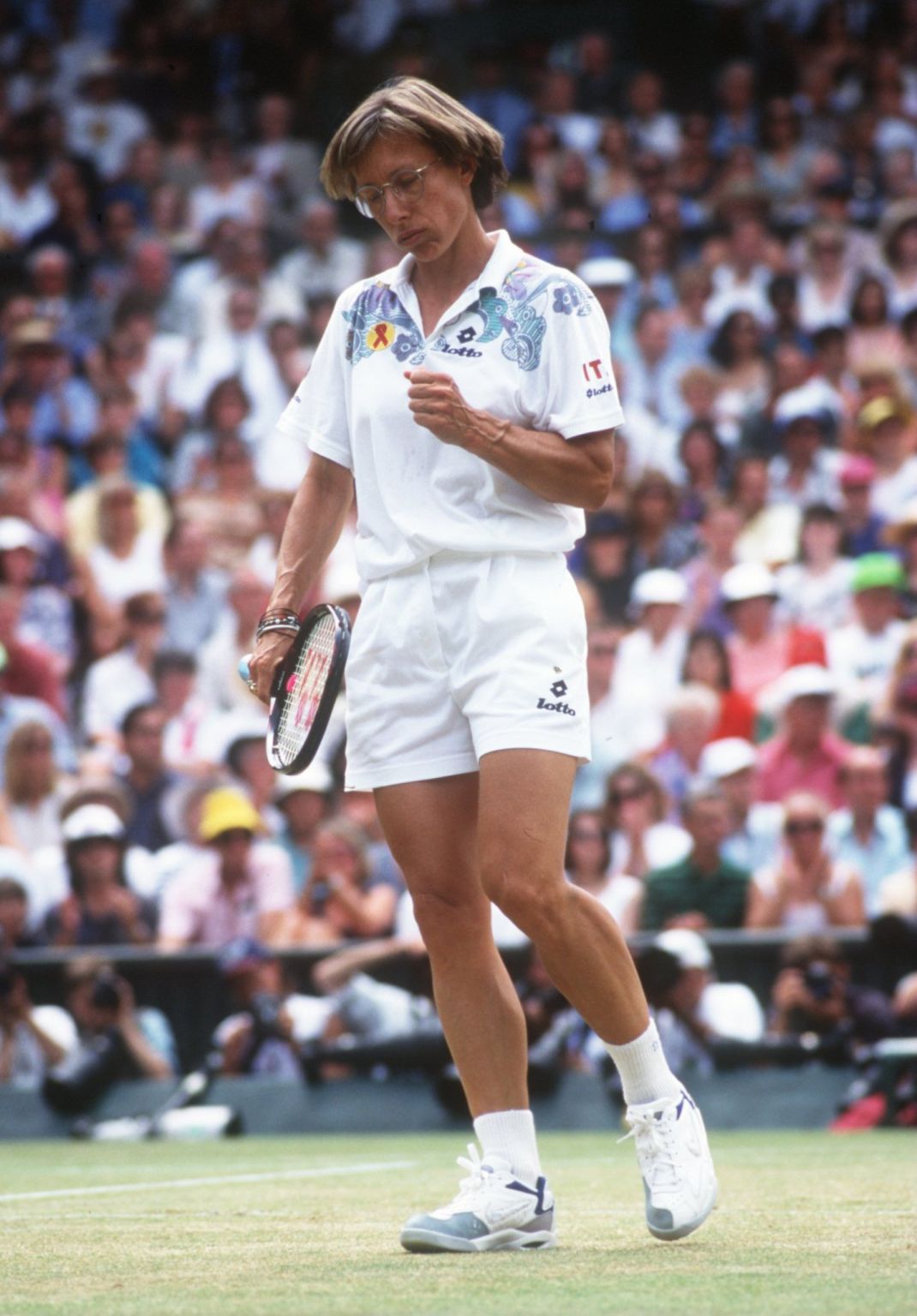 Martina Navratilova während ihres letzten Wimbledon-Endspiels im Jahr 1994. Zu diesem Zeitpunkt war sie über ein Jahr älter als Venus heute.