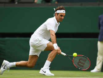 Federer im Viertelfinale von Wimbledon