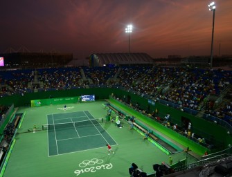 Regen in Rio: Olympische Tennis-Matches beginnen verspätet.