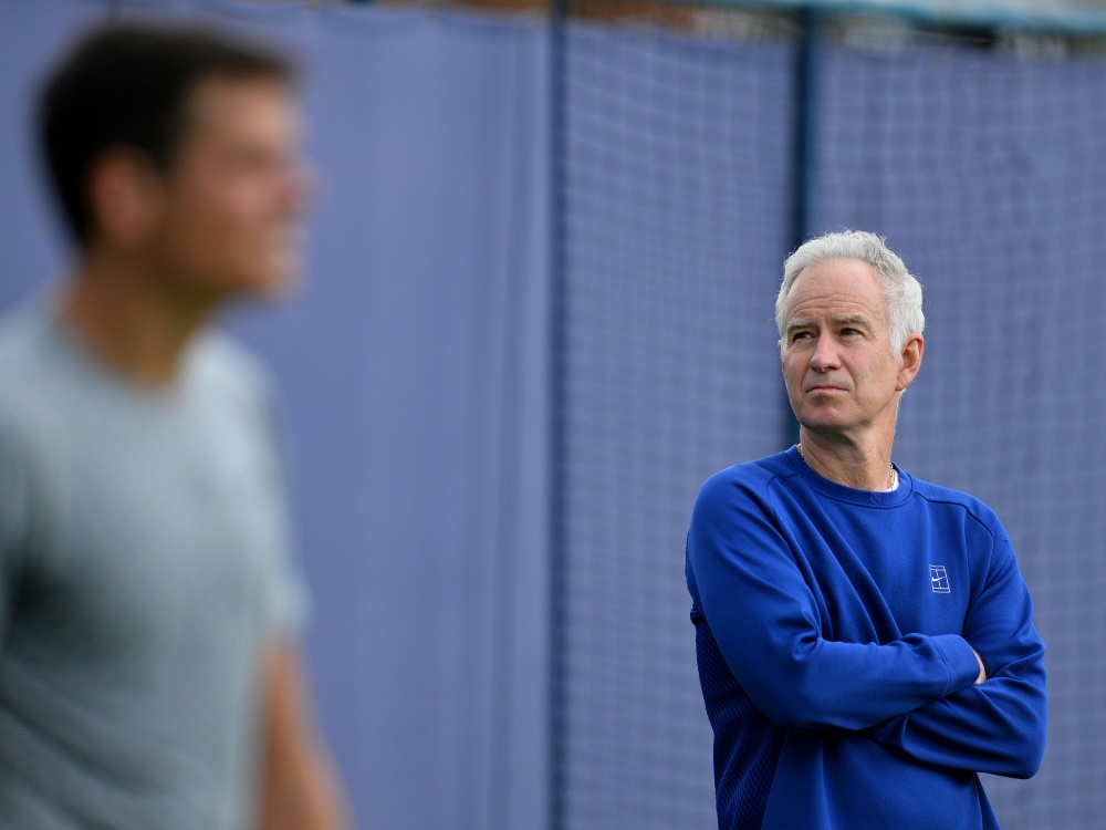 McEnroe (r.) und Raonic gehen getrennte Wege