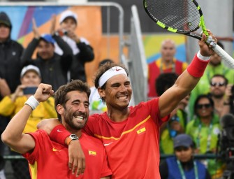 Nadal mit Kumpel Lopez im Doppel-Finale von Rio