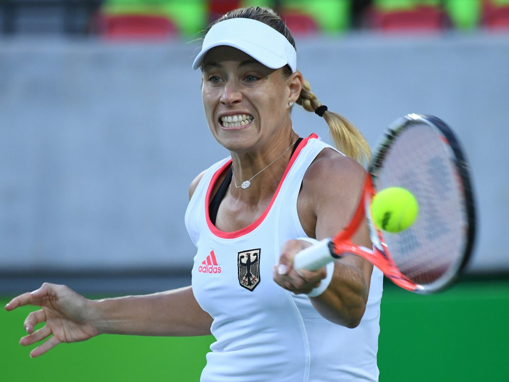 Das Match von Angelique Kerber verzögert sich