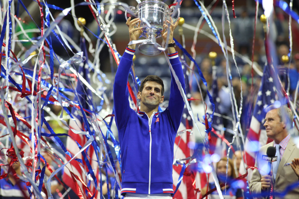 Men’s Singles Final, US Open Tennis. Roger Federer, Switzerland, against Novak Djokovic, Serbia.