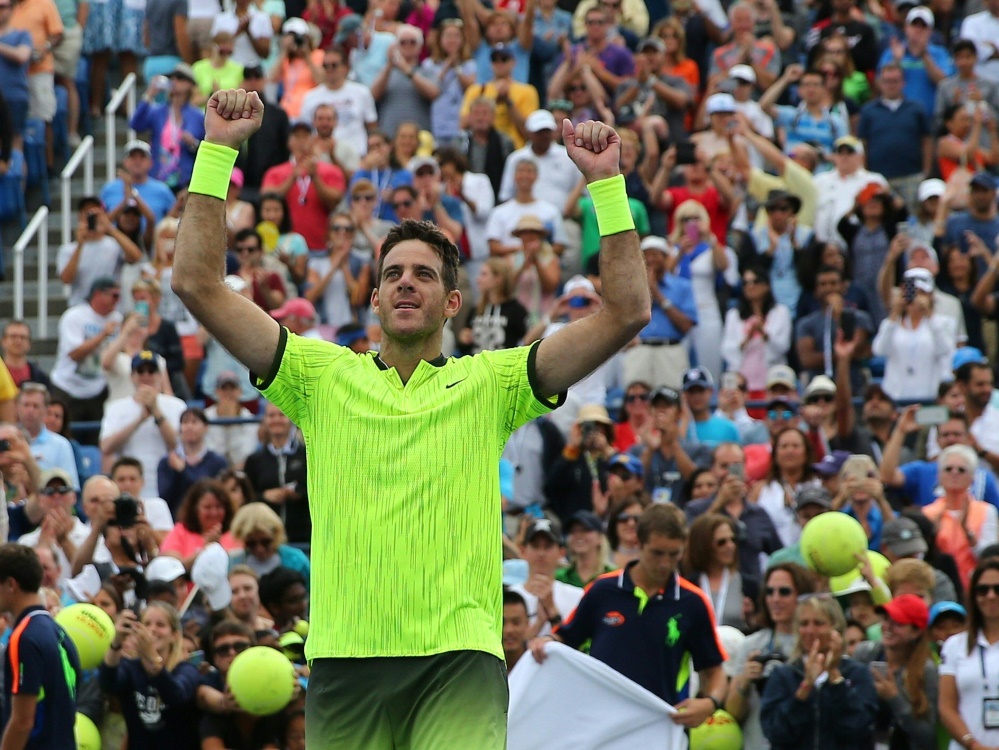 Del Potro steht nach Aufgabe Thiems im Viertelfinale