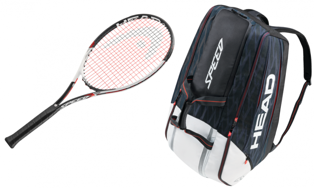 Djokovic-Racket und Bag