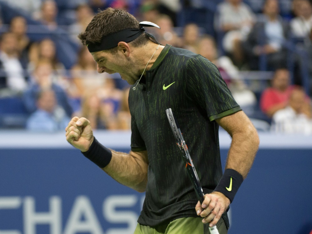 Del Potro feiert seinen zweiten Sieg in New York