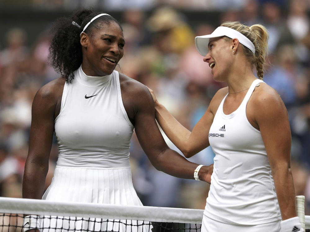 Serena Williams (l.) und Angelique Kerber