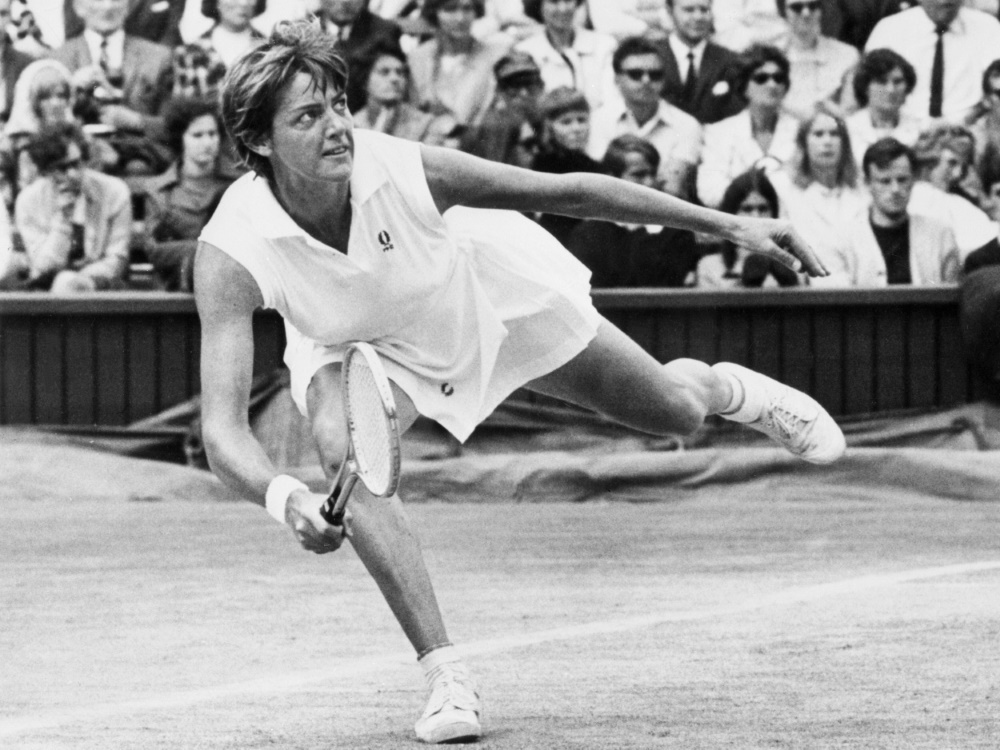 Australierin Margaret Court-Smith 1970 in Aktion