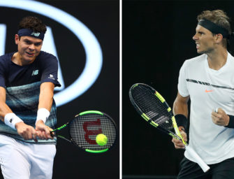 Raonic gegen Nadal – Das Match des Tages am Mittwoch