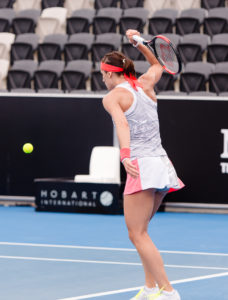 Andrea Petkovic unterlag in Hobart "Lucky loser" Veronica Cepede Royg (WTA 129) in drei Sätzen (c) Molter