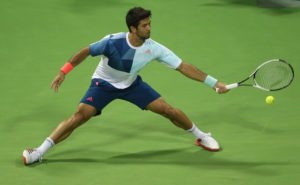 Fernando Verdasco beim Halbfinale in Doha gegen Djokovic.