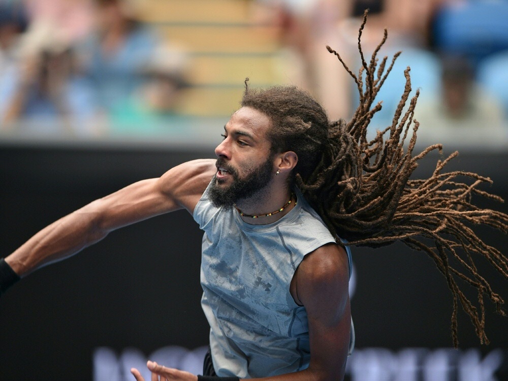 Dustin Brown musste sein Match in Montpellier aufgeben