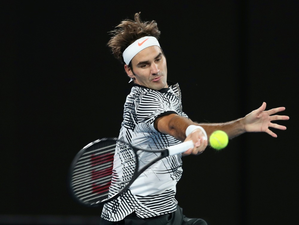 Roger Federer setzte sich gegen Benoit Paire durch