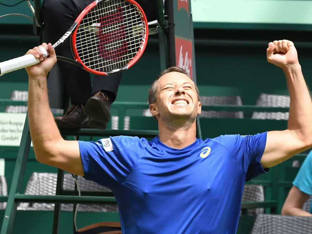 Freude pur: Philipp Kohlschreiber steht im Viertelfinale
