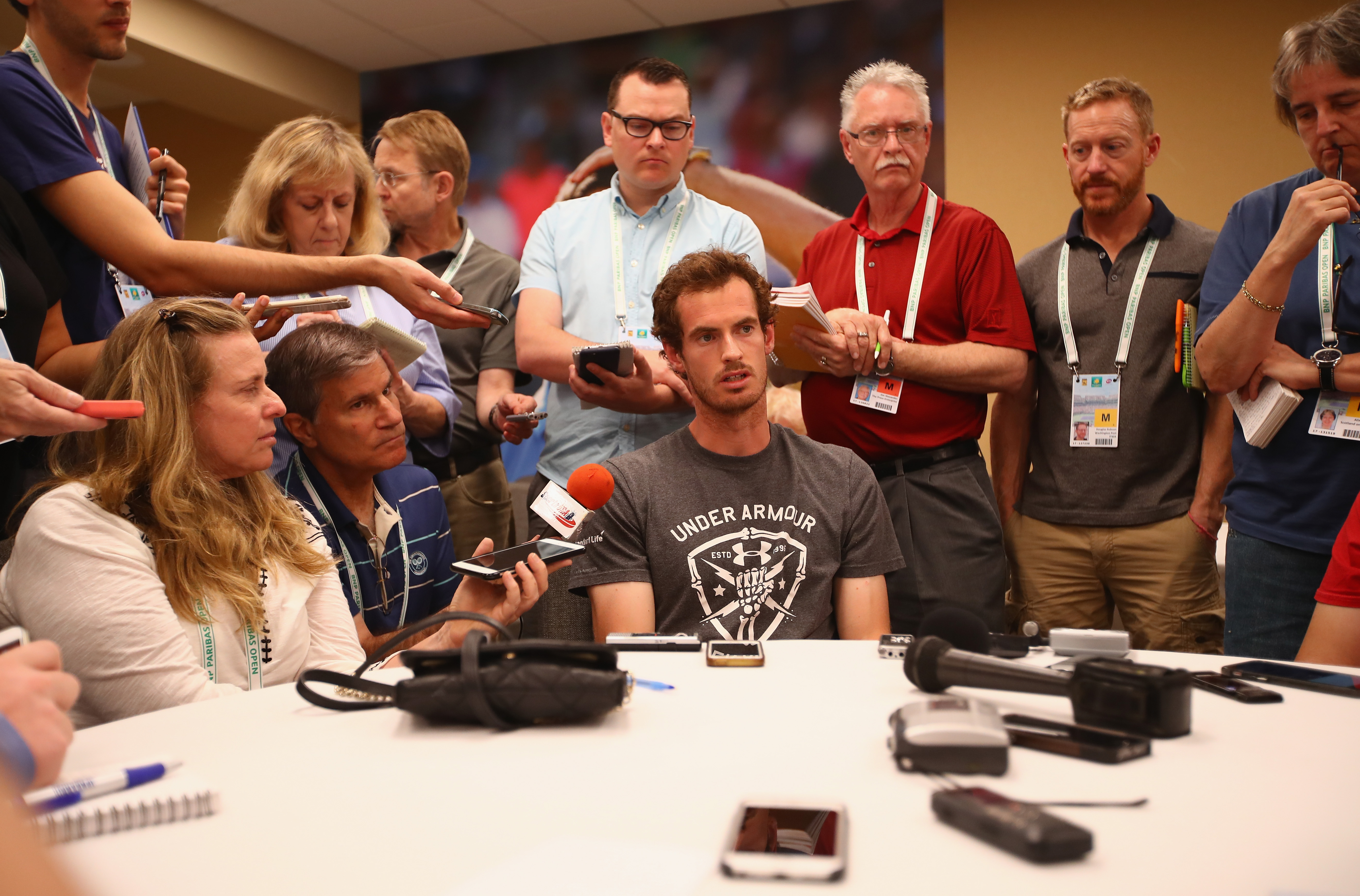 Andy Murray konnte die Fragen nach der Auslosung für Indian Wells locker beantworten. Er ist als topgesetzter Spieler der "Todesgruppe" entkommen.