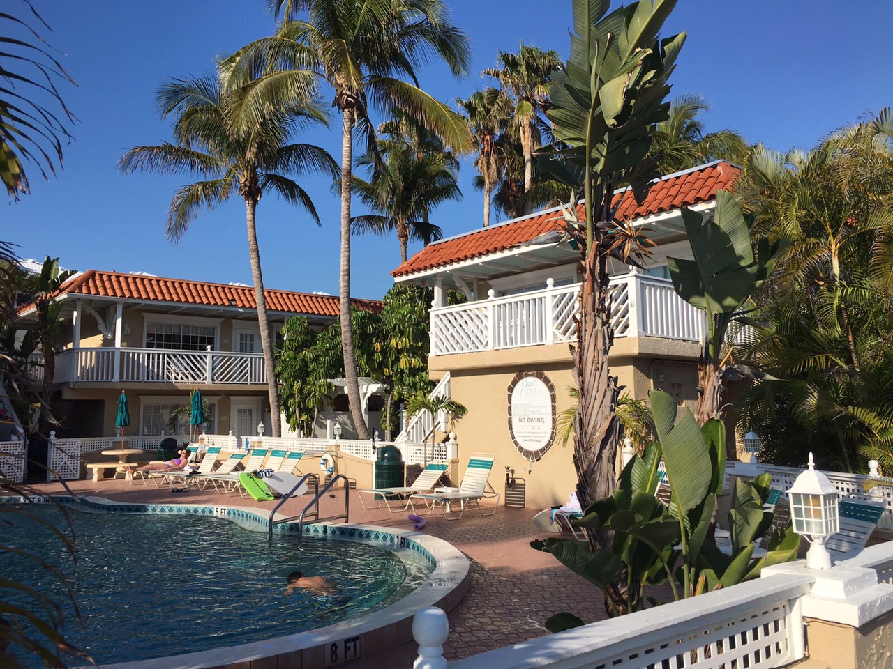 Feine Adresse und unsere Heimat für zwei Tage – das Tortuga Beach Resort auf Anna Maria Island.