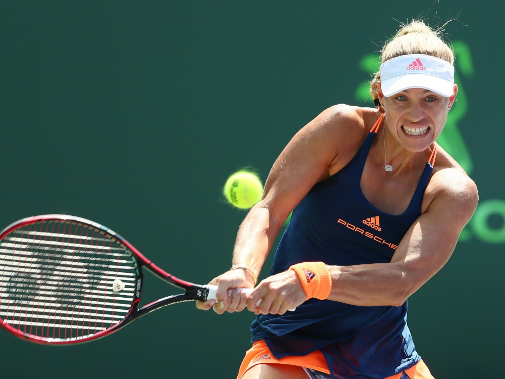 Kerber in ihrem ersten Finale 2017