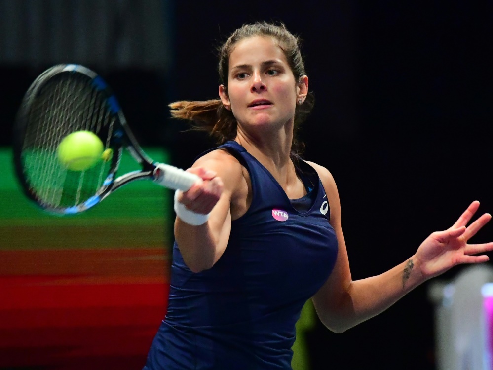 Görges beim Hartplatzturnier in Biel im Achtelfinale