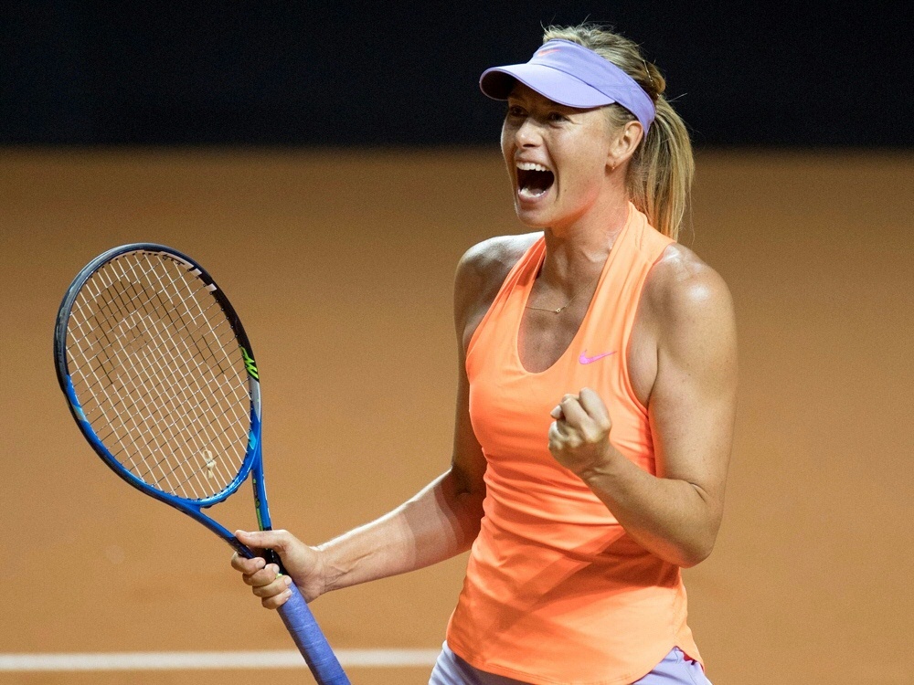 Maria Scharapowa steht in Stuttgart im Viertelfinale