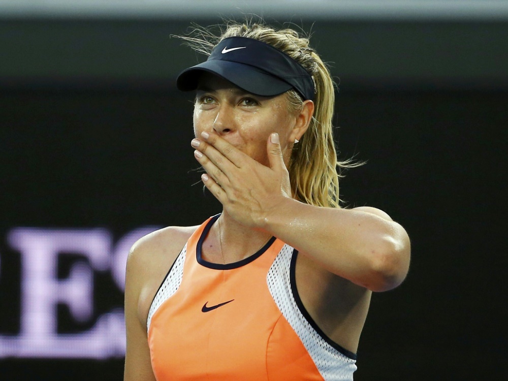 Maria Scharapowa vor ihrem Comeback nach Dopingsperre