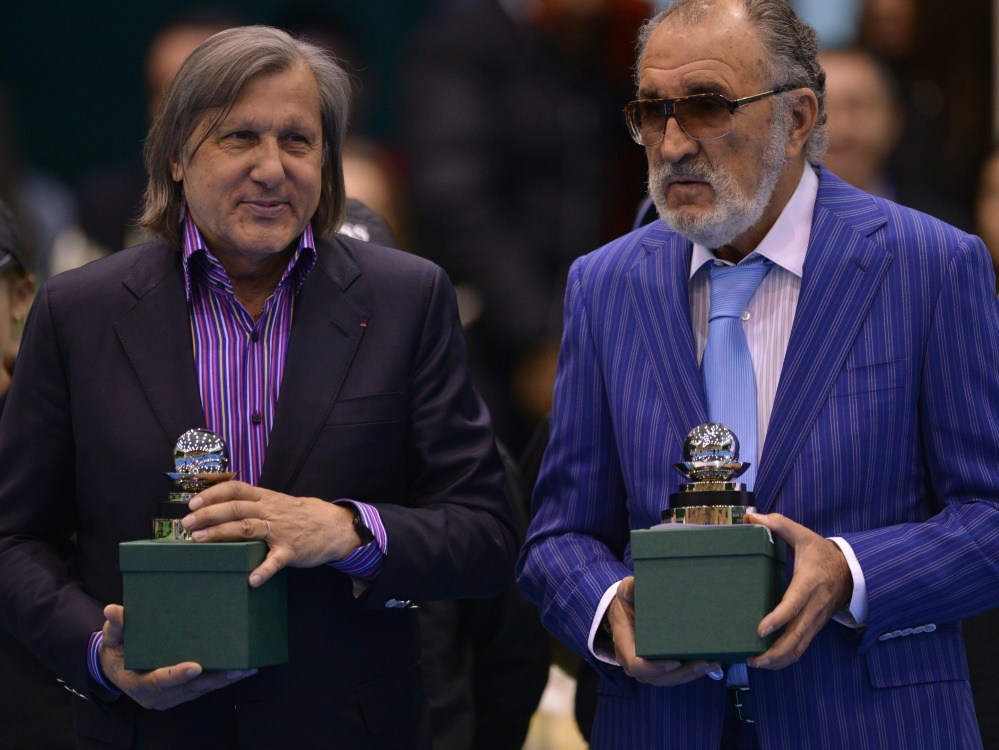 Ilie Nastase (l.) sorgt weiterhin für negatives Aufsehen