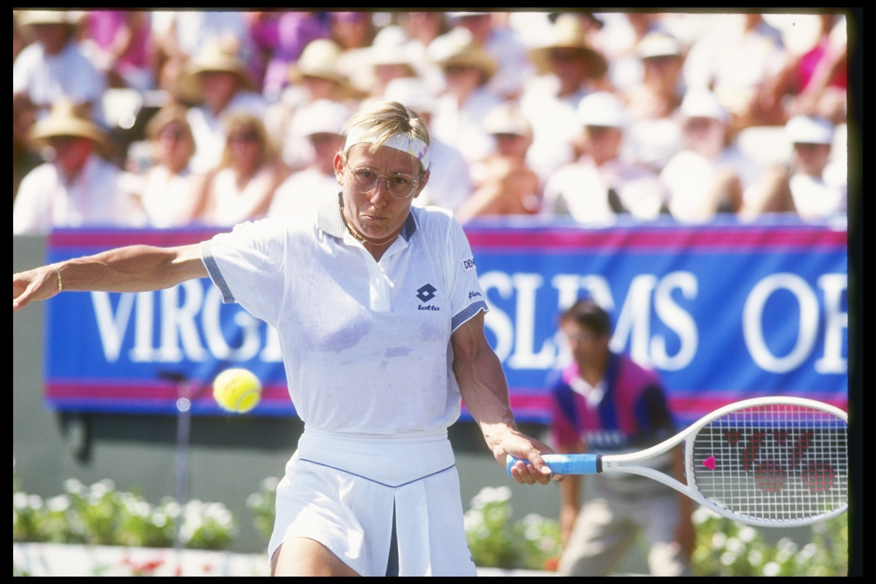 Gegen Martina Navratilova erlebte Barbara Rittner 1992 ein Highlight in ihrer Karriere.