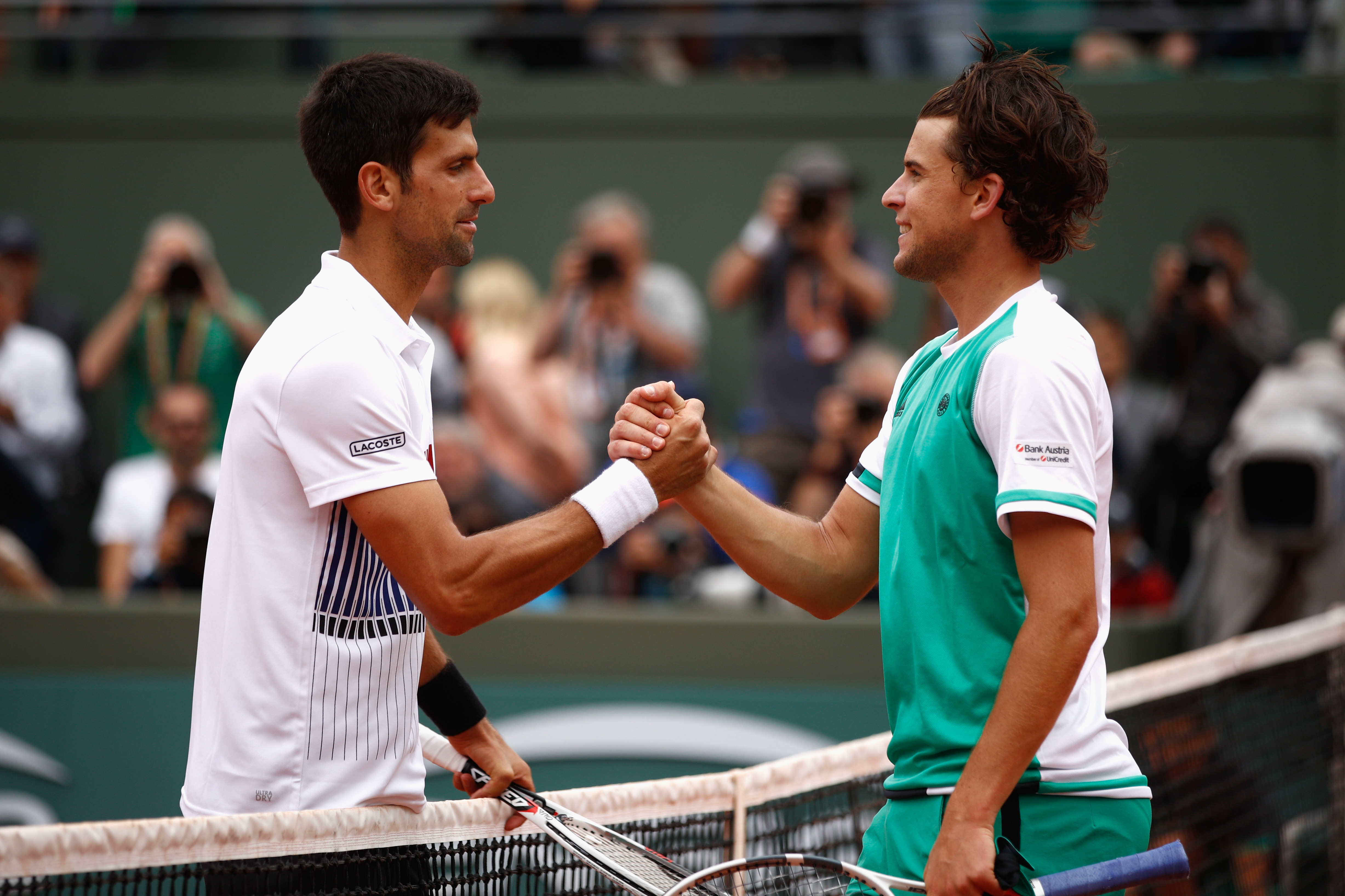 Premiere: Zum ersten Mal in seiner Karriere konnte Dominic Thiem gegen Rafael Nadal gewinnen.