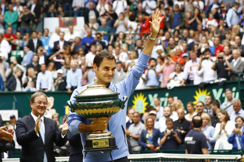 Rechtzeitig in Form: Roger Federer gewann vor wenigen Tagen das Rasenevent in Halle/Westfalen.