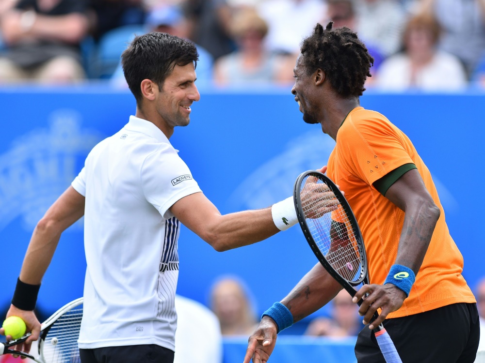Novak Djokovic besiegte Gael Monfils in Eastbourne
